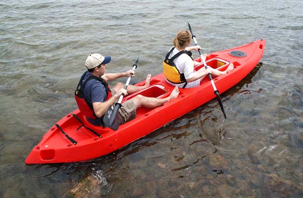 tandem kayak sit in